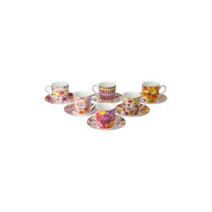 COFFEE C&S SET 6PCS 100ML PRCLN F. YLLW COFFEE C&S SET 6PCS 100ML PRCLN F. YLLW